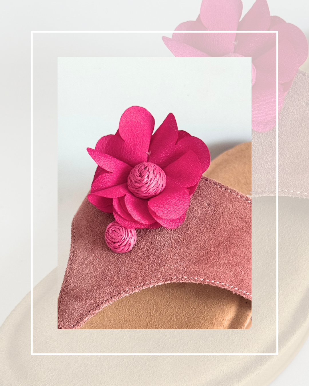 Clip On Material and Paper Flowers in 7 Colours