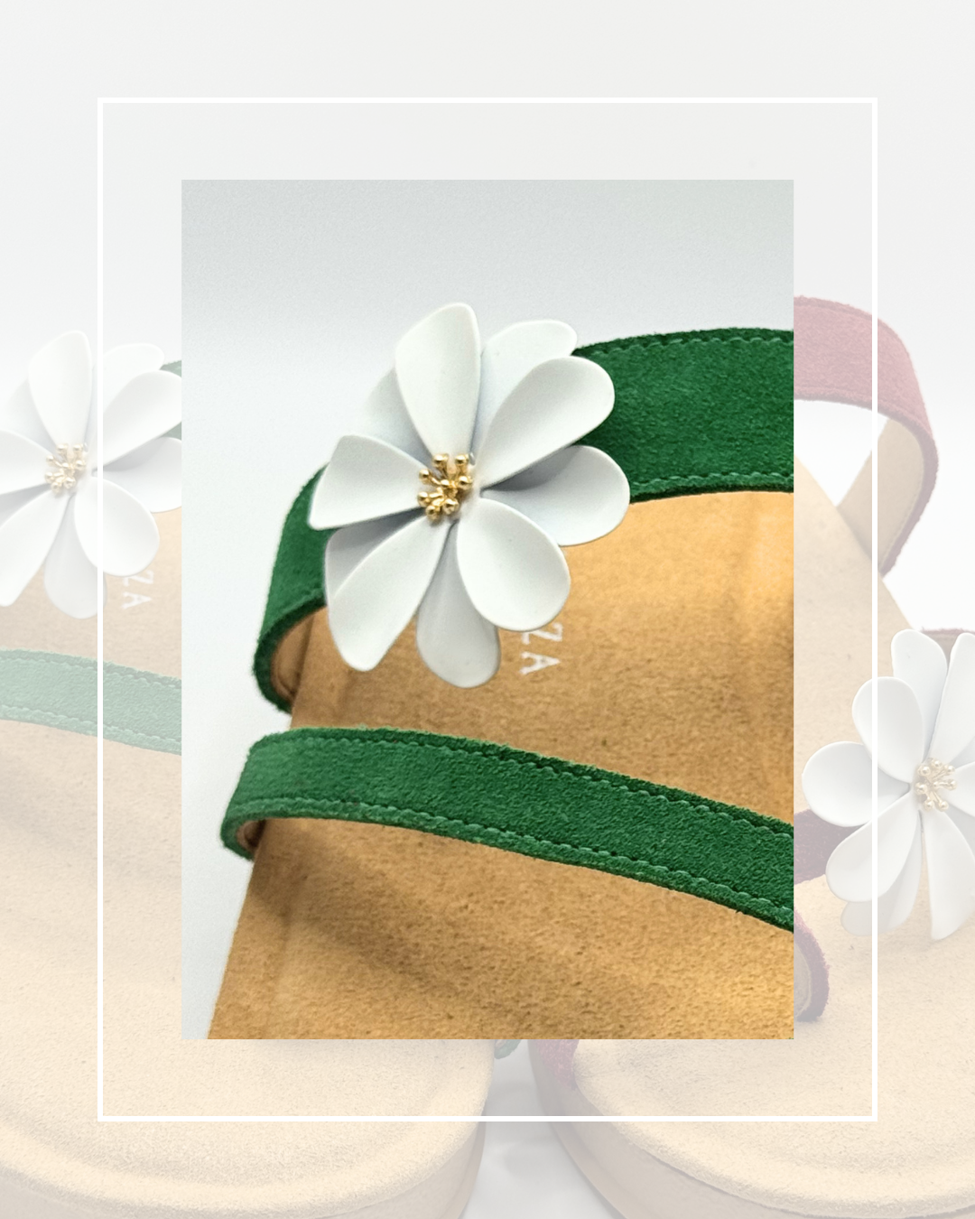 Clip On Metal Medium Flowers 6 Colours