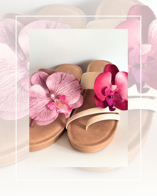 Clip On Large Orchids 2 Colours