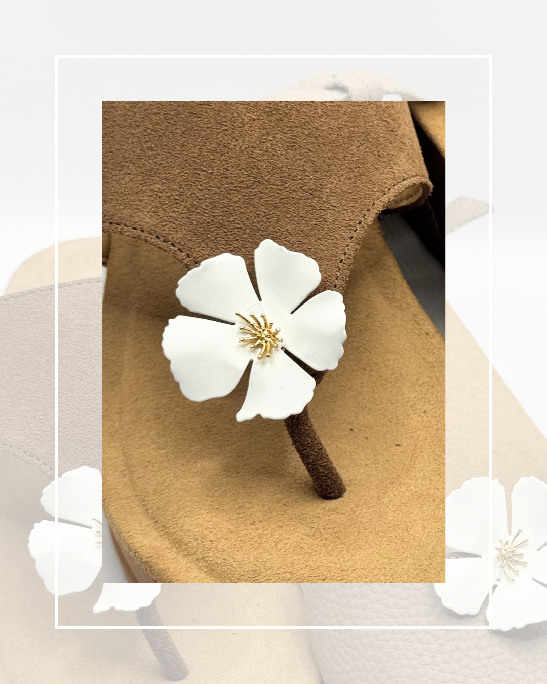 Clip On Metal Medium Flowers with Gold Centre 6 Colours