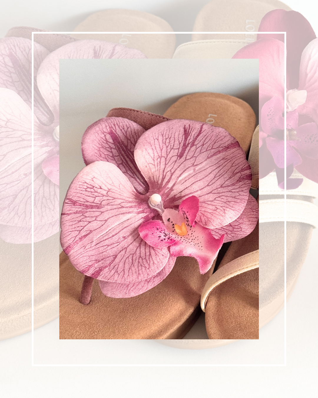 Clip On Large Orchids 2 Colours