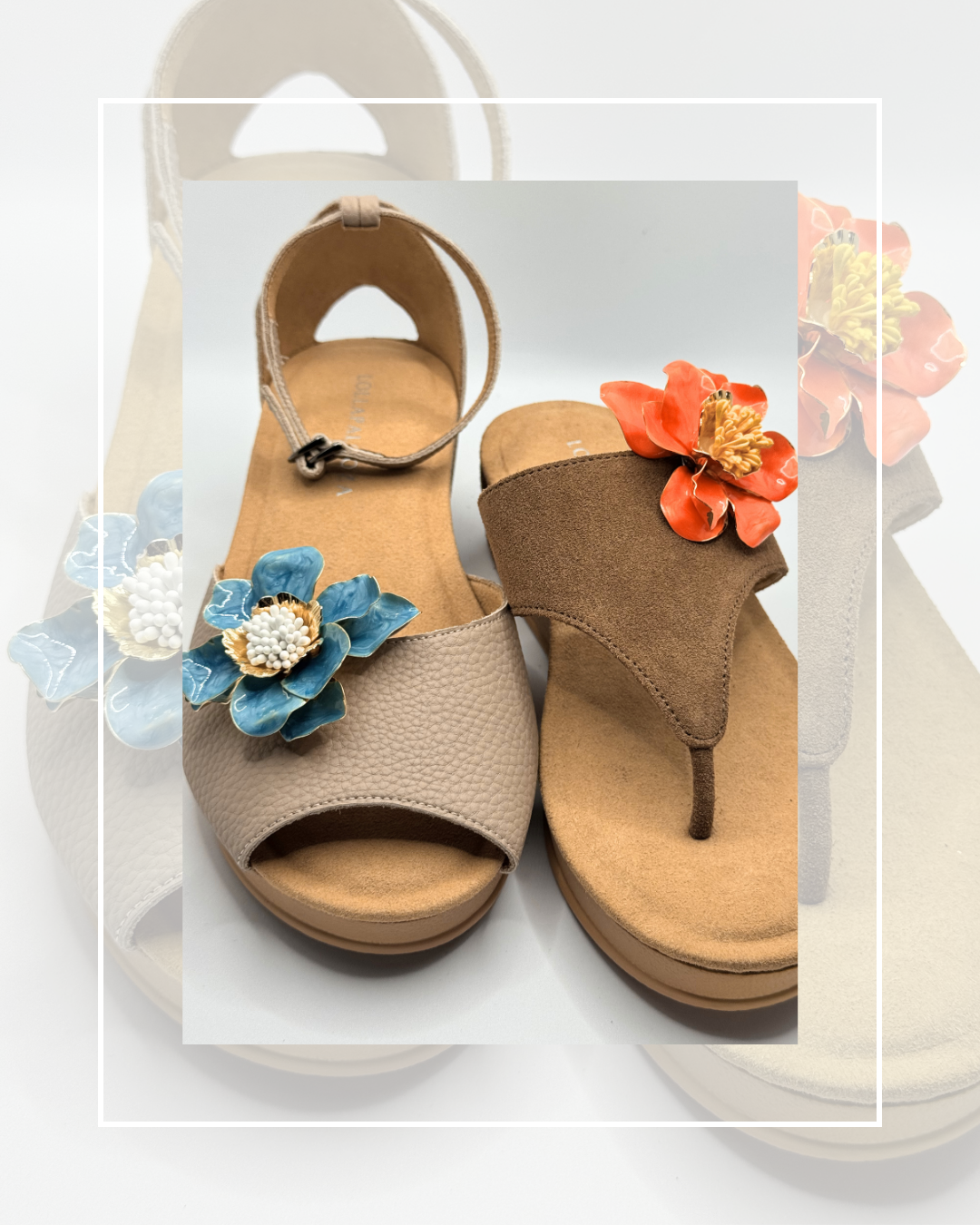 Clip On Cream Metal Large Flowers 4 Colours Medium 3 Colours
