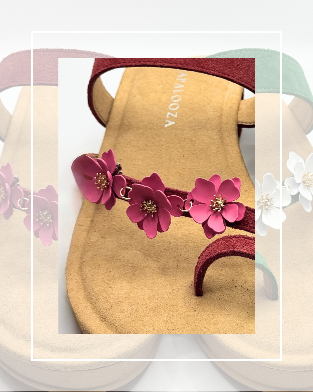 Clip On Trio of Metal Flowers 6 Colours