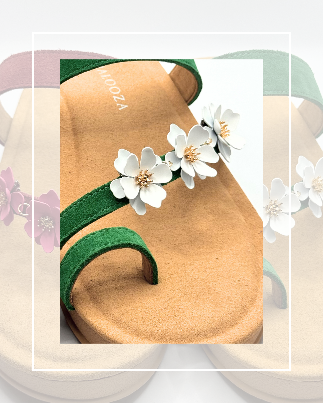 Clip On Trio of Metal Flowers 6 Colours