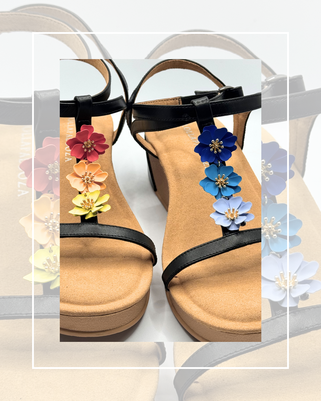 Clip On Trio of Metal Flowers 6 Colours