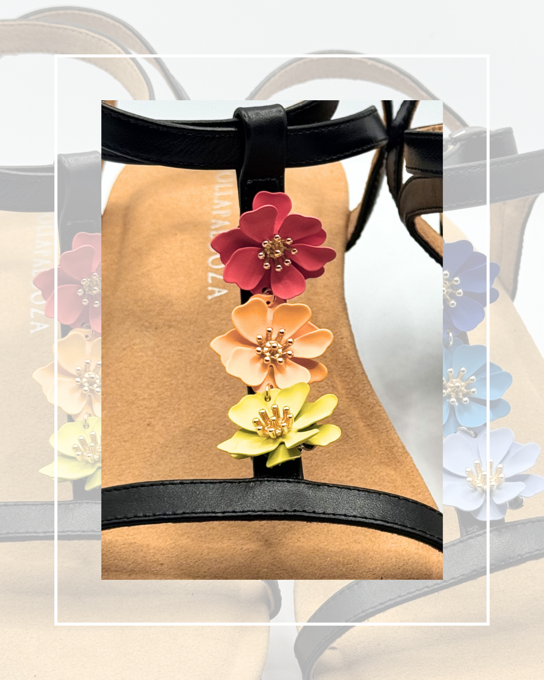 Clip On Trio of Metal Flowers 6 Colours