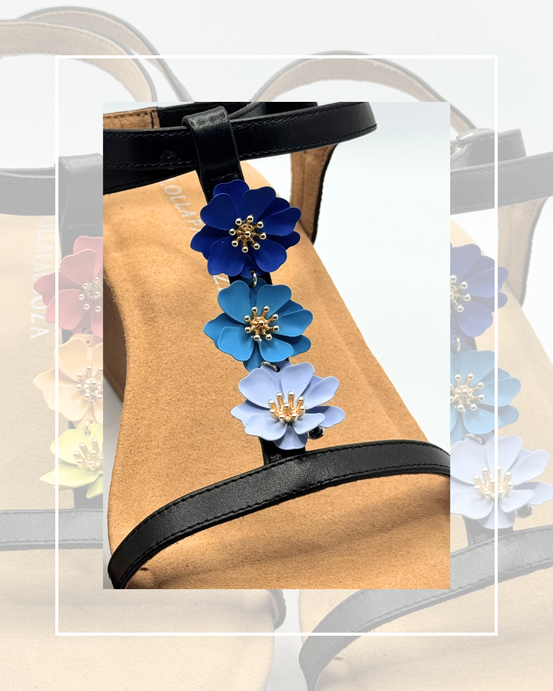 Clip On Trio of Metal Flowers 6 Colours