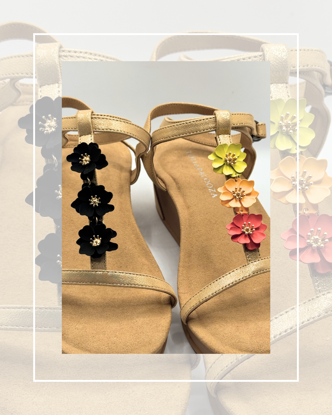 Clip On Trio of Metal Flowers 6 Colours