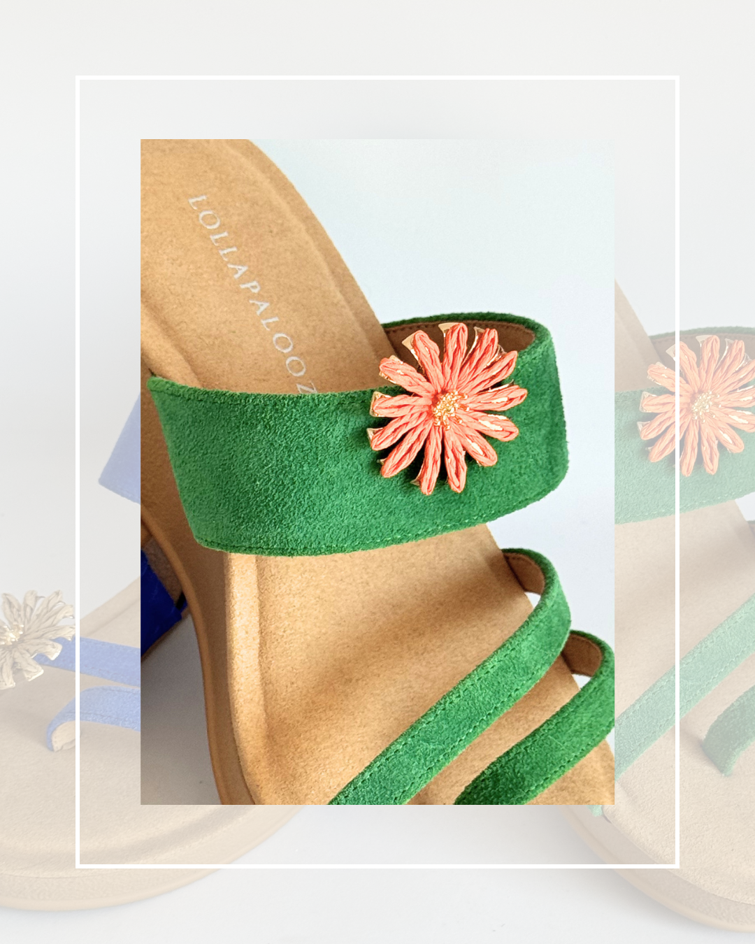 Clip on Toe Paper Flowers 3 Colours