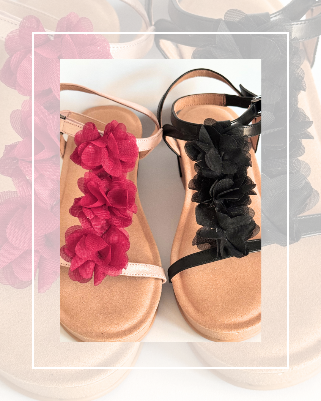 Clip on Long Strip Material Flowers Side Clips