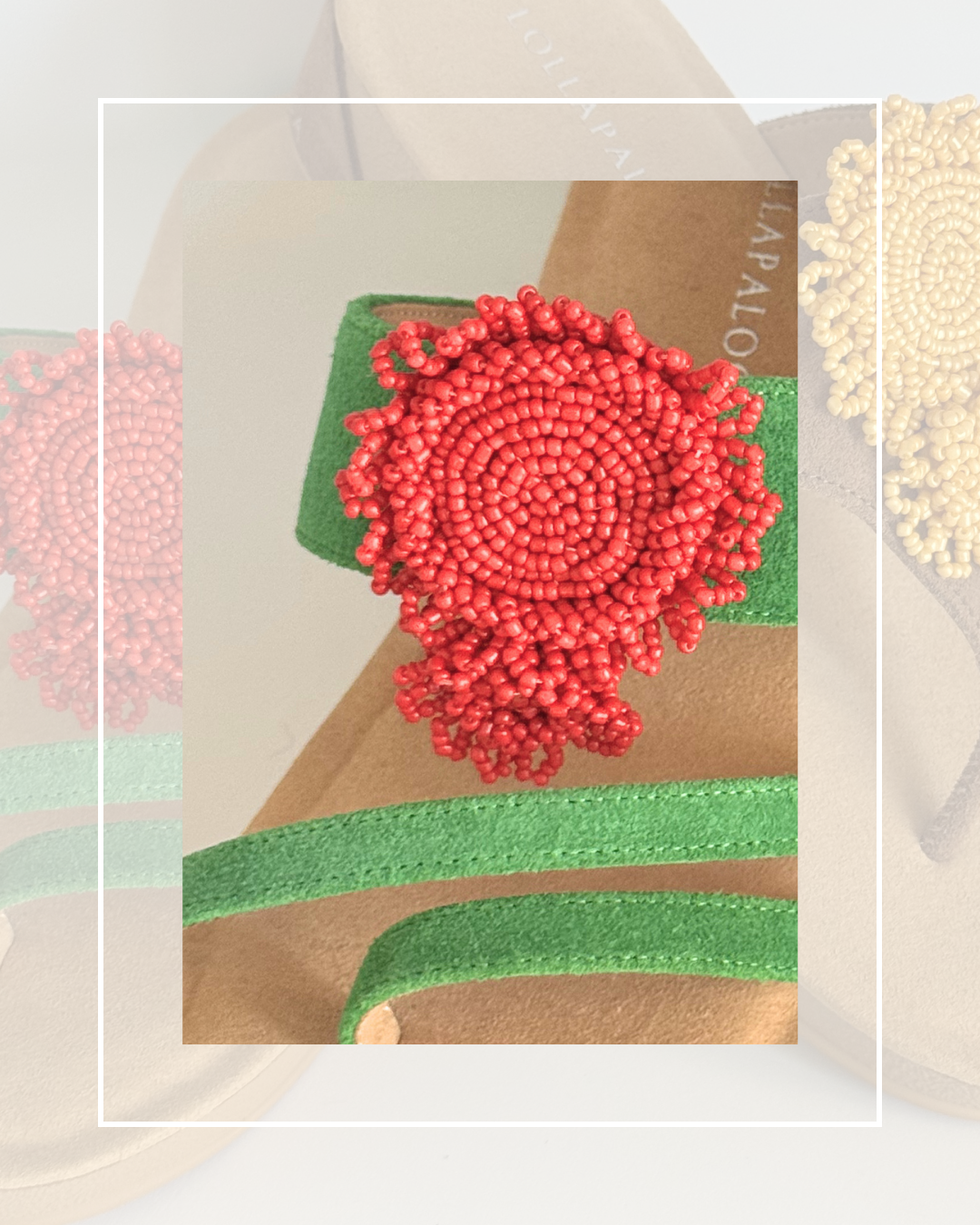 Clip On Beaded Discs in 4 Colours