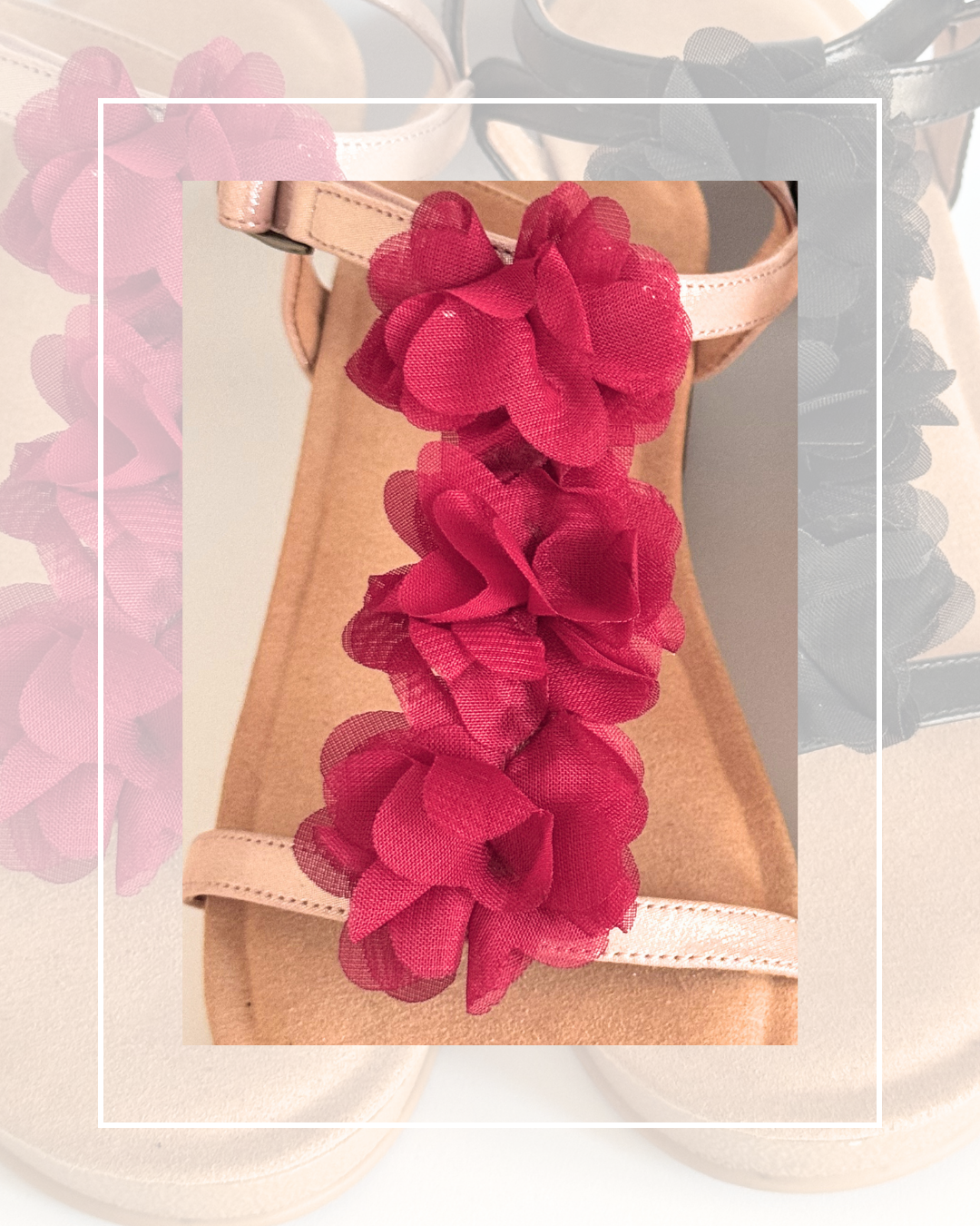 Clip on Long Strip Material Flowers Side Clips