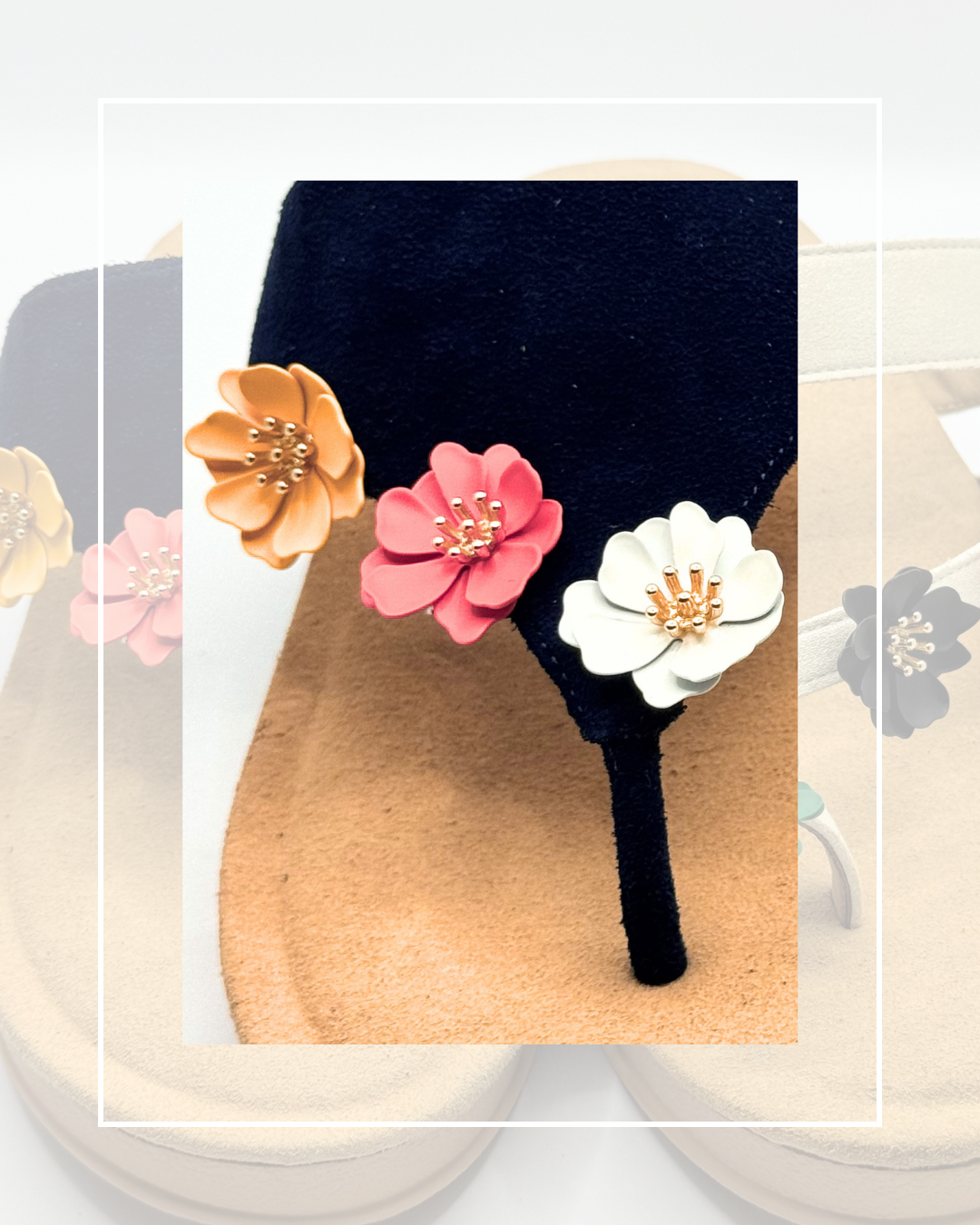 Clip On Metal Individual Flowers Set of 2 Small 6 Colours