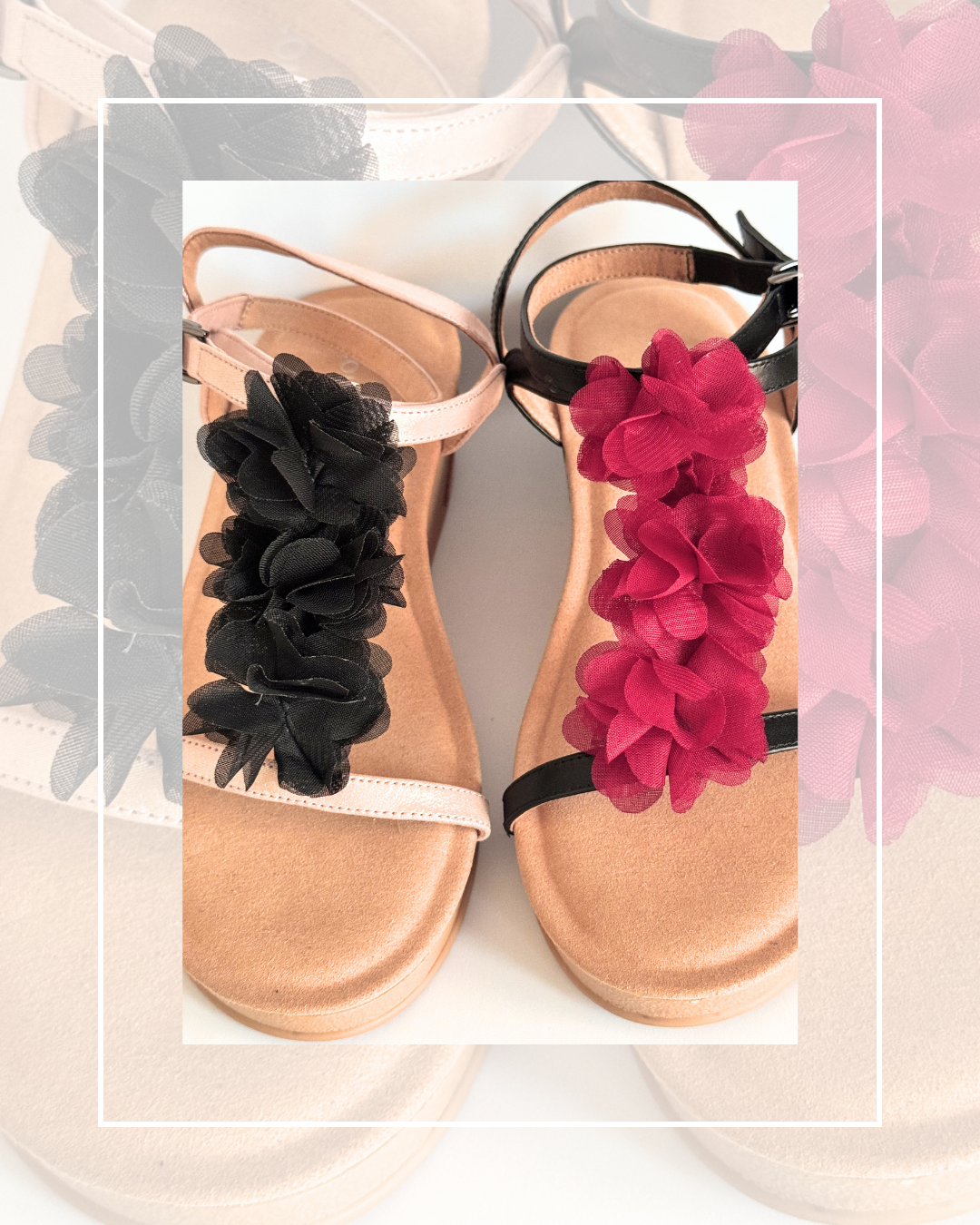 Clip on Long Strip Material Flowers Side Clips