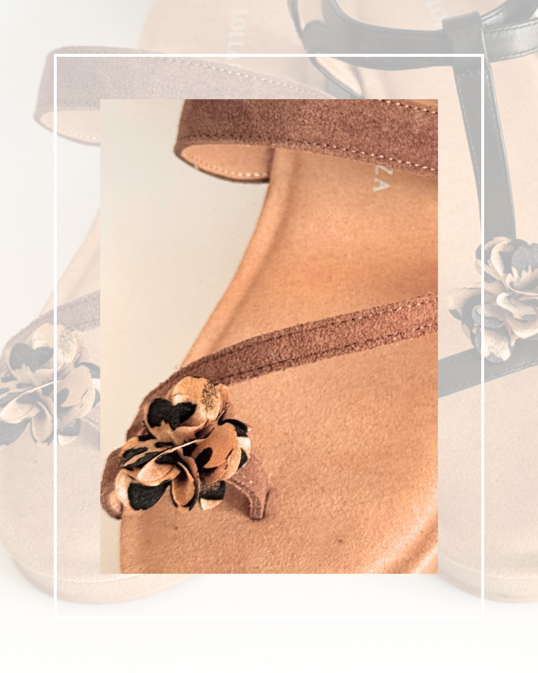 Clip On Small Animal Print Material Flowers 3 Colours