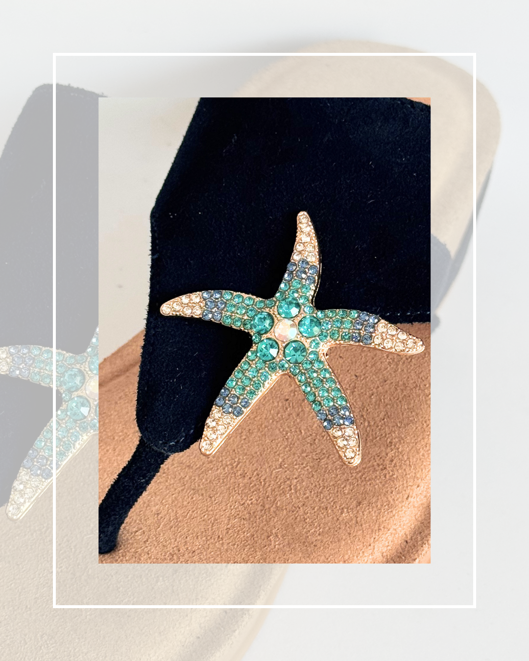 Clip On Metal Medium Starfish in Two Colours