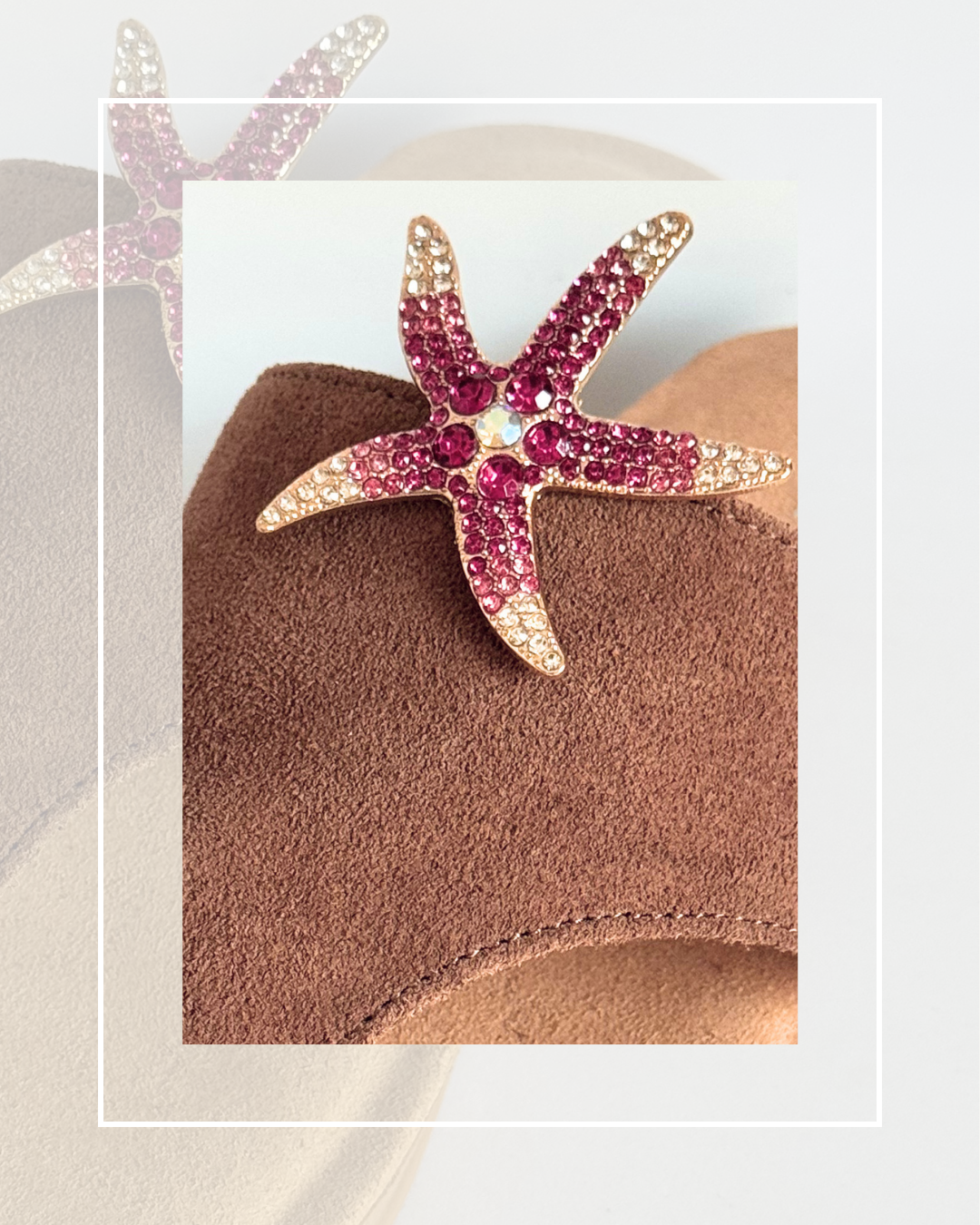 Clip On Metal Medium Starfish in Two Colours