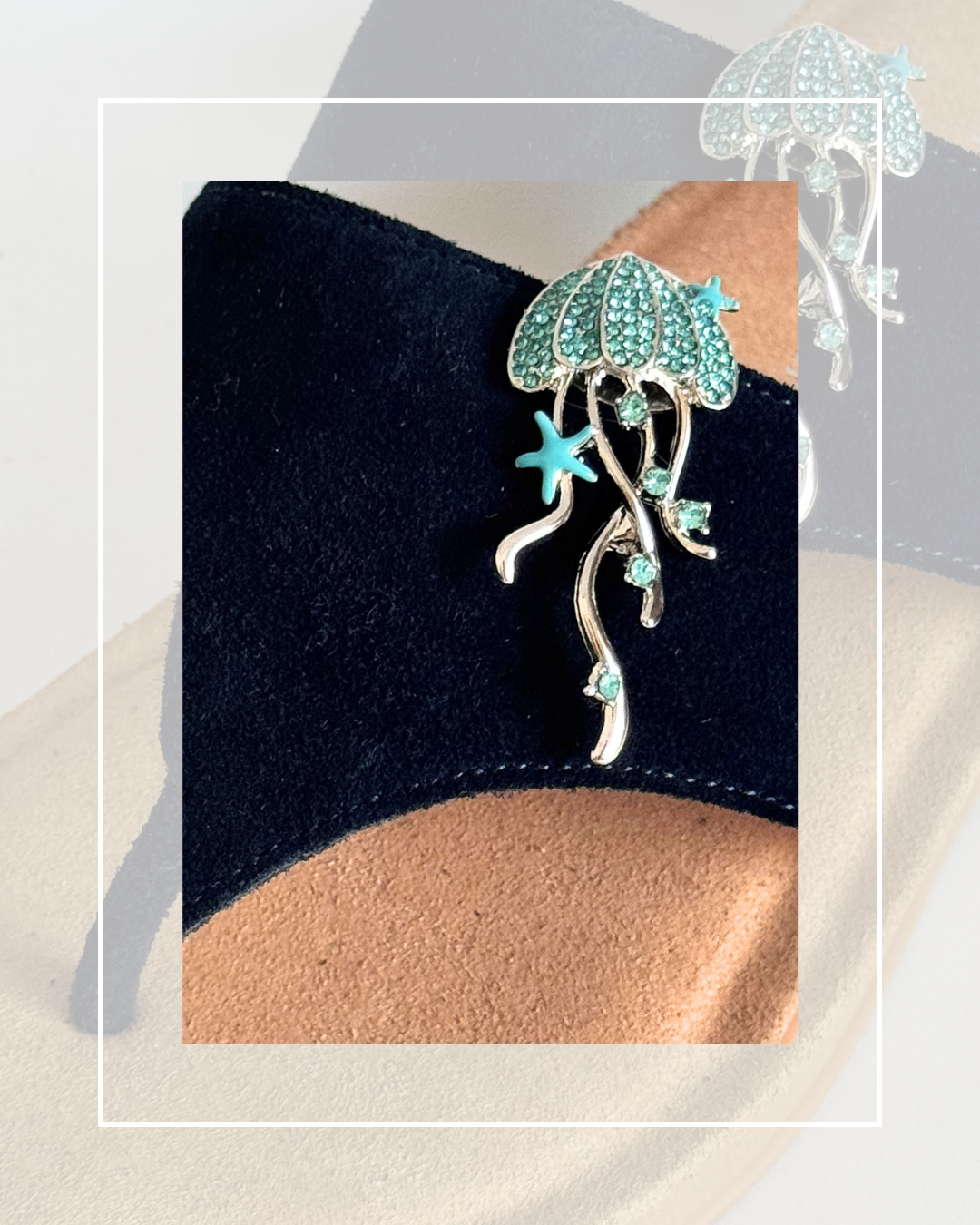 Clip on Metal Jellyfish 2 Colours