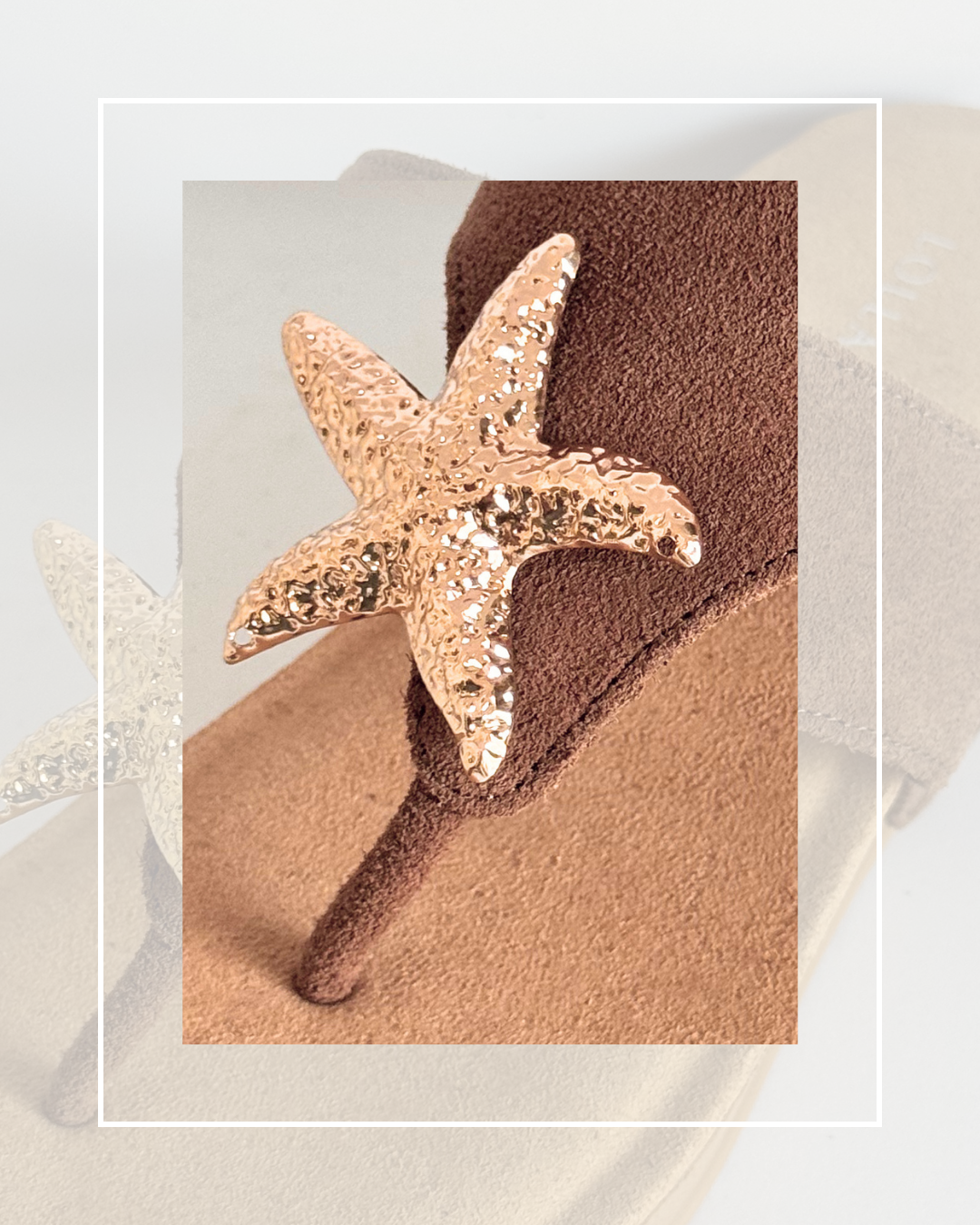 Clip On Gold Metal Starfish