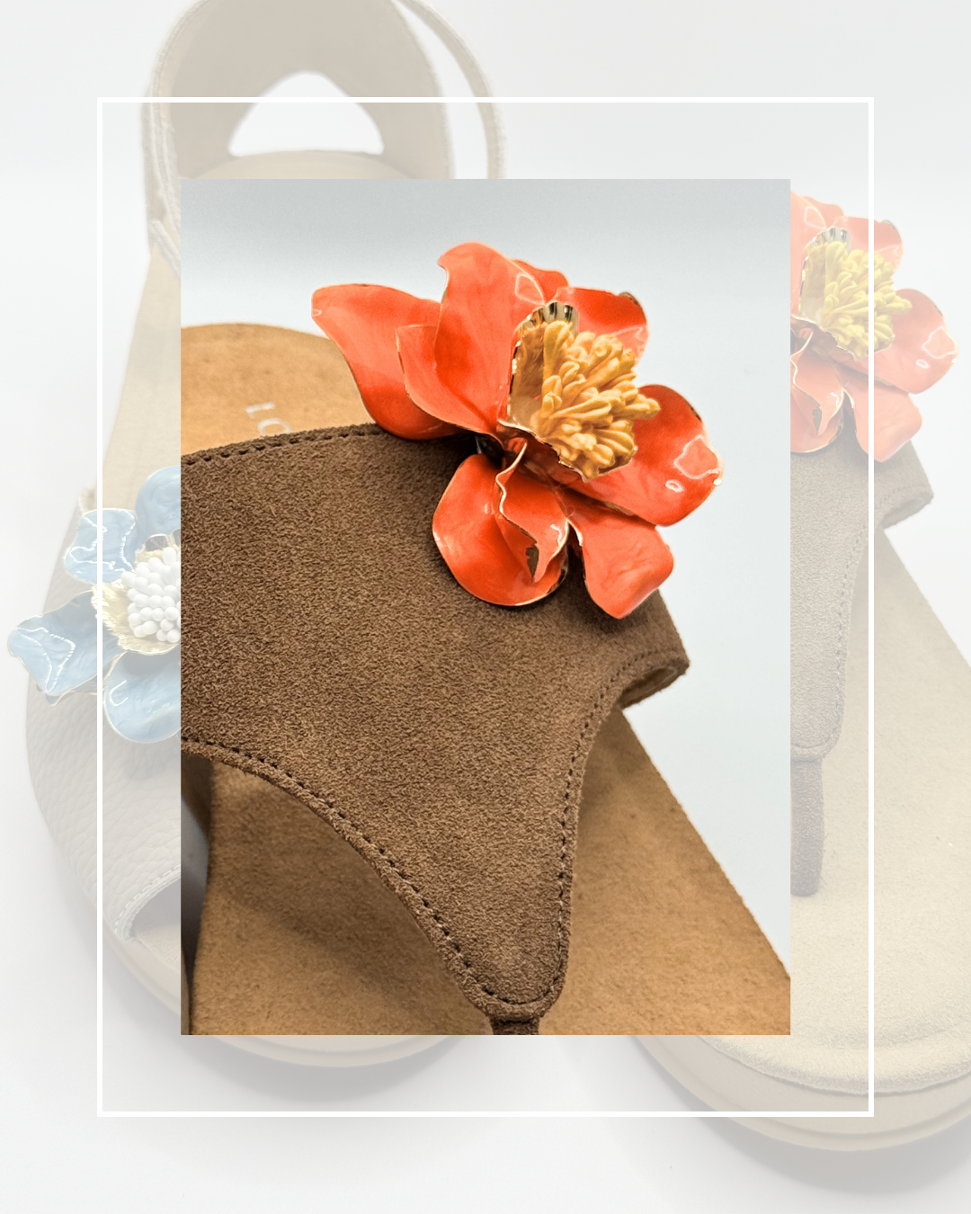 Clip On Cream Metal Large Flowers 4 Colours Medium 3 Colours