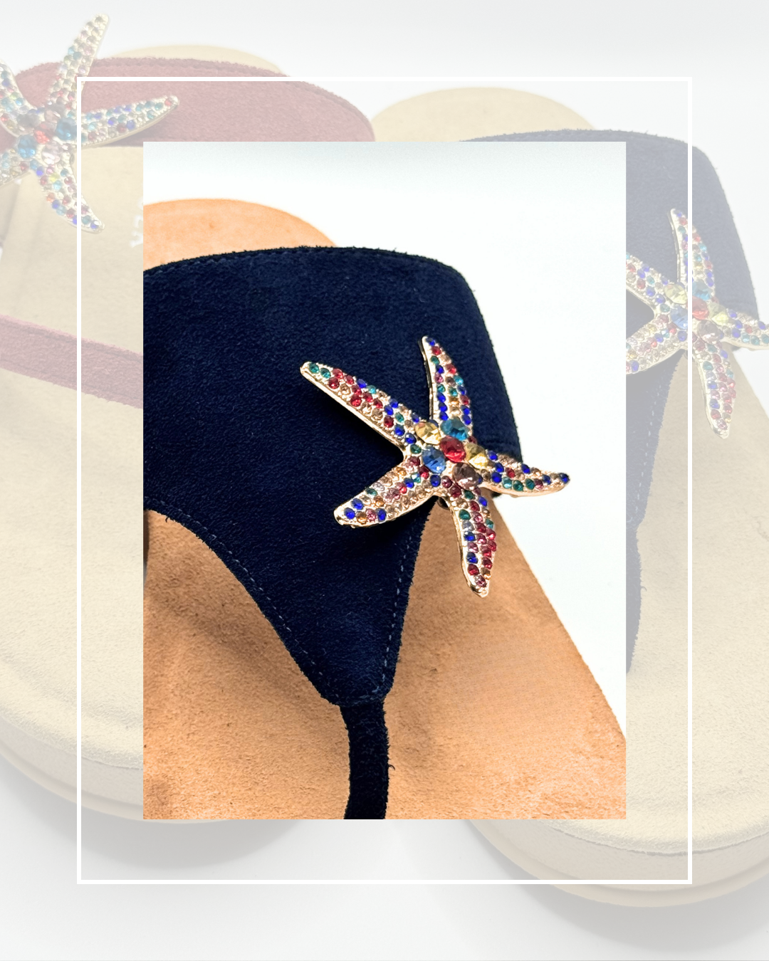 Clip On Metal Medium Starfish in Two Colours