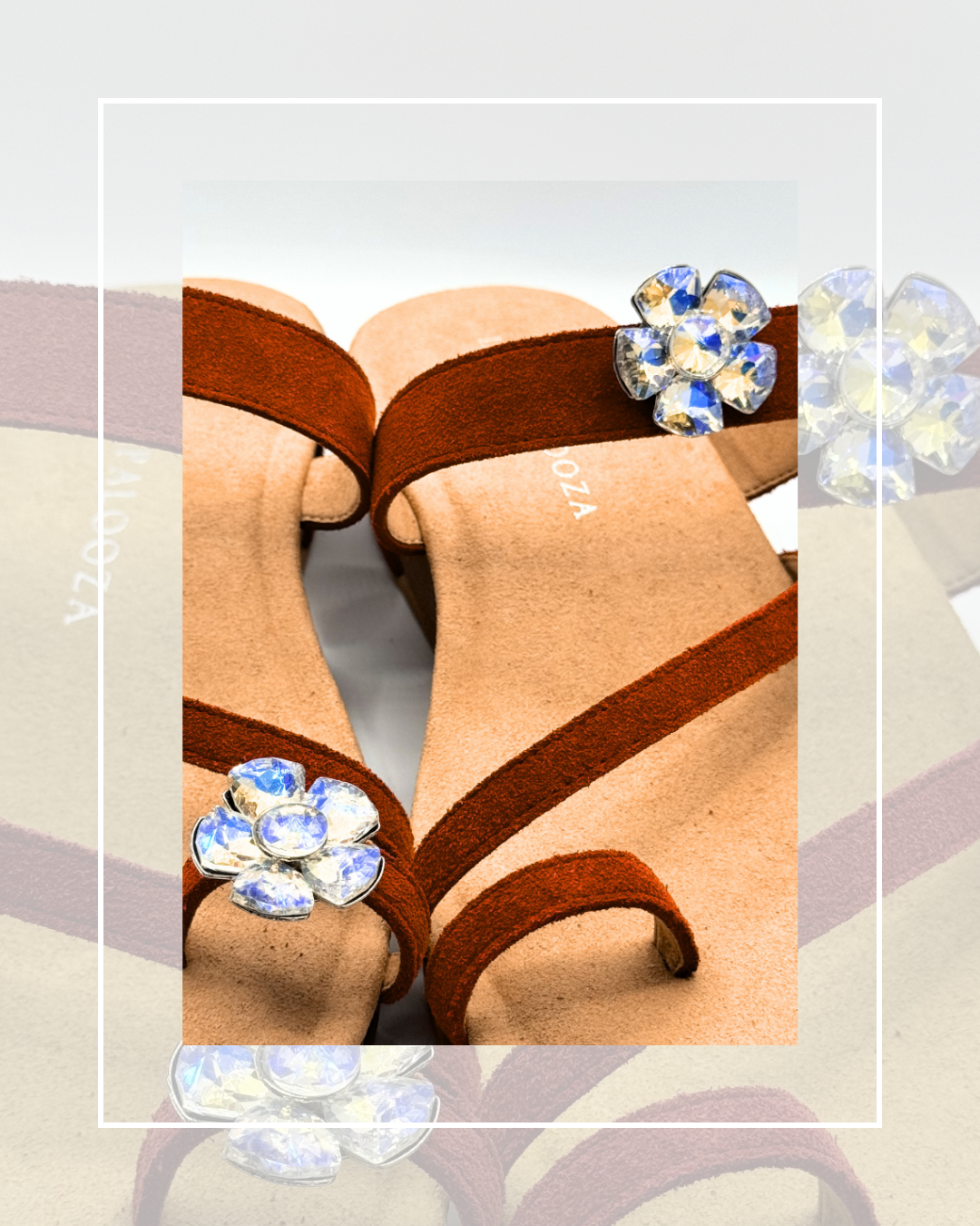 Clip On One Clear Gem Flower Toe Ring