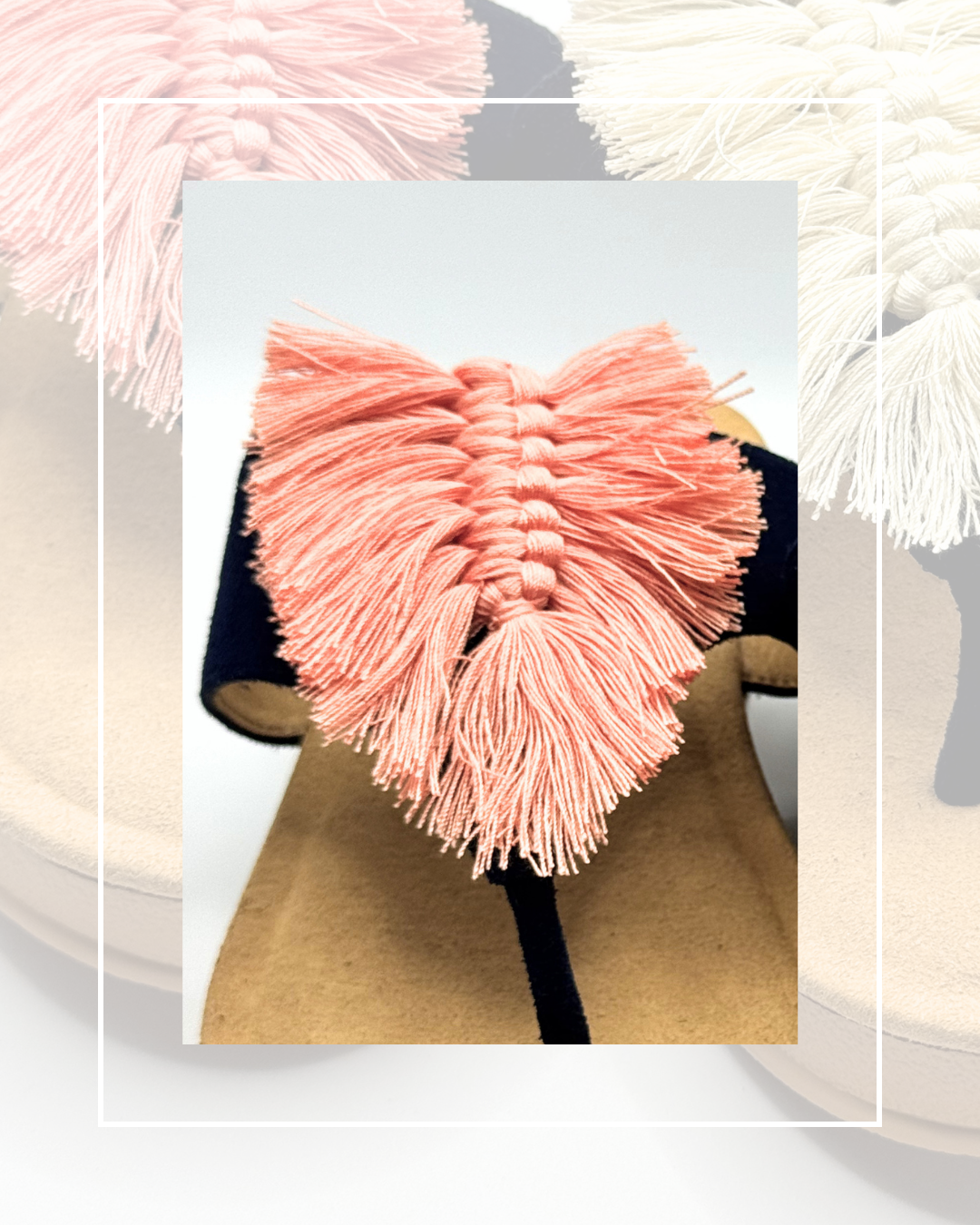 Clip On Cotton Macrame Fringes 4 Colours