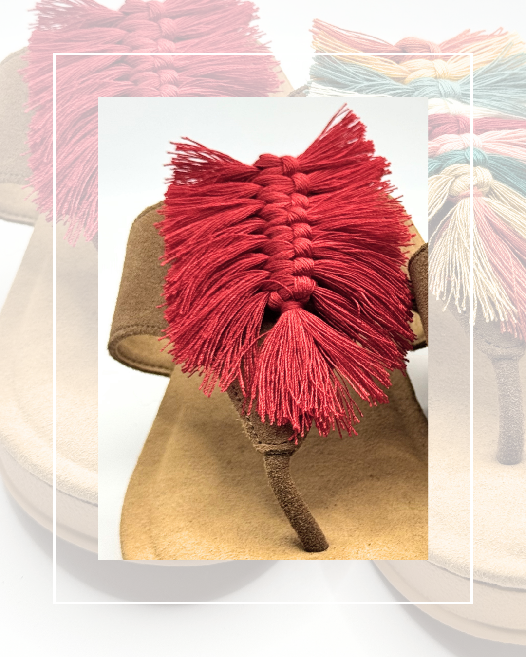 Clip On Cotton Macrame Fringes 4 Colours
