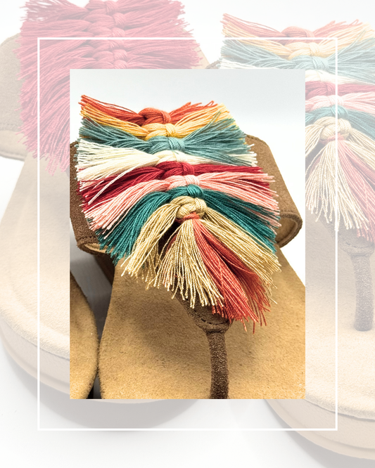 Clip On Cotton Macrame Fringes 4 Colours