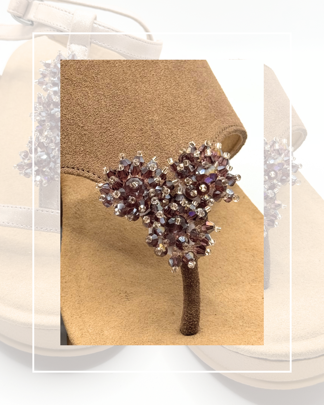Clip On Mini Set of 6 Flower Clusters Beaded 9 Colours