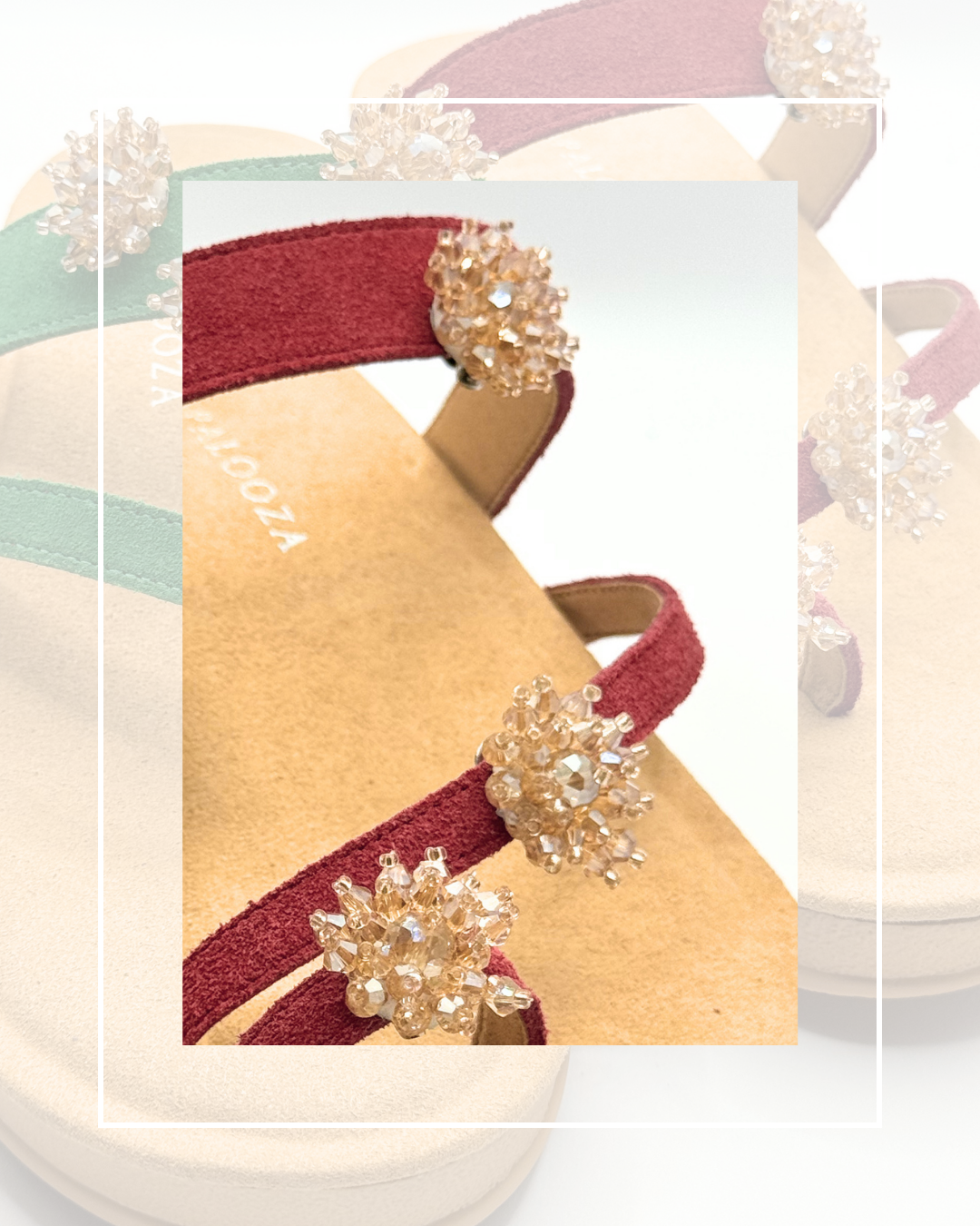 Clip On Mini Set of 6 Flower Clusters Beaded 9 Colours