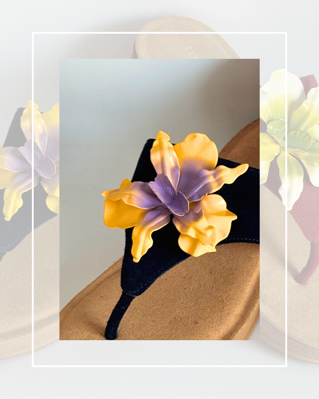 Clip On Large Tropical Iris 11 Colours