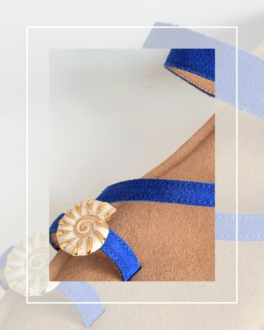 Clip on Small Gold Enamel Shells 3 Colours