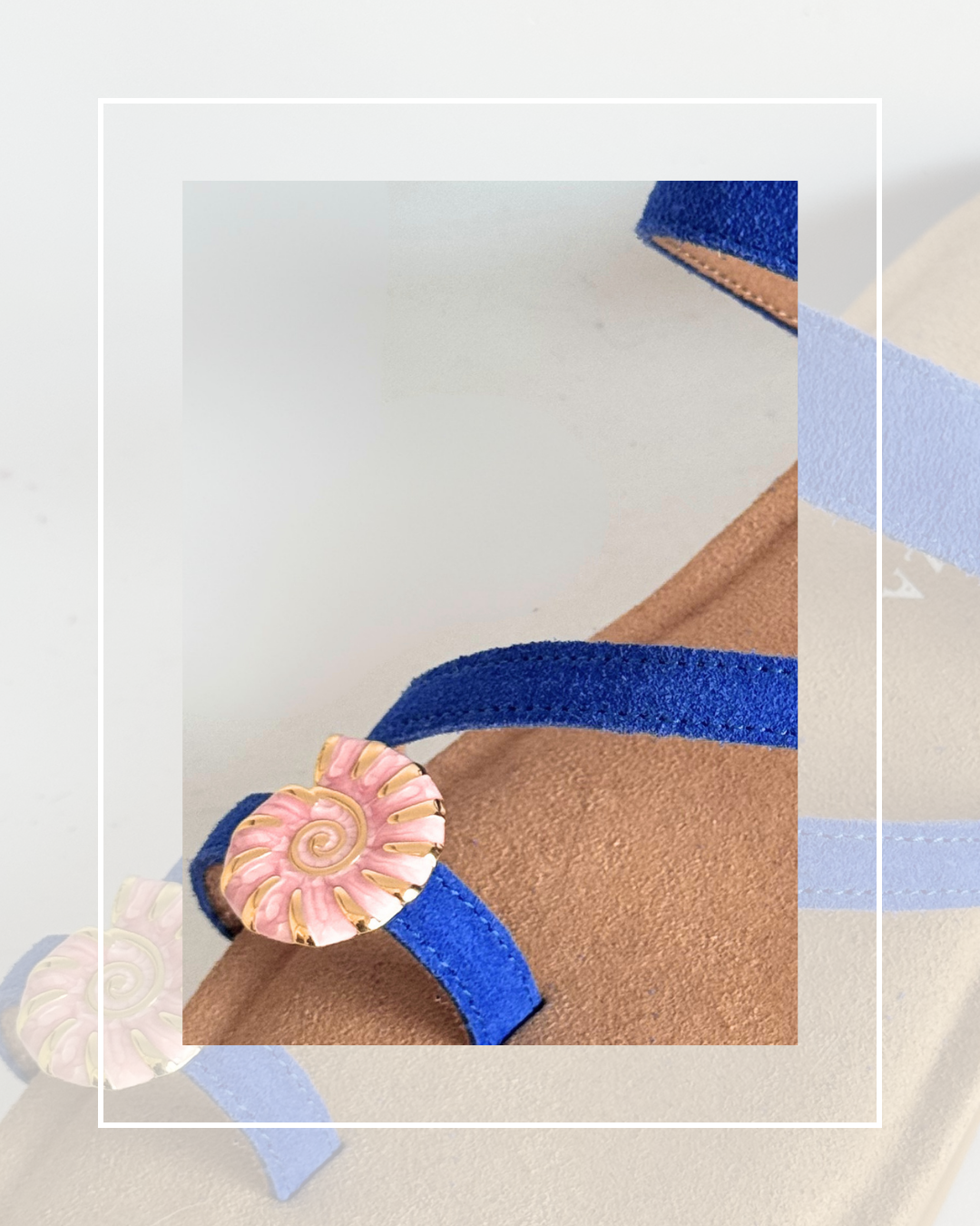 Clip on Small Gold Enamel Shells 3 Colours