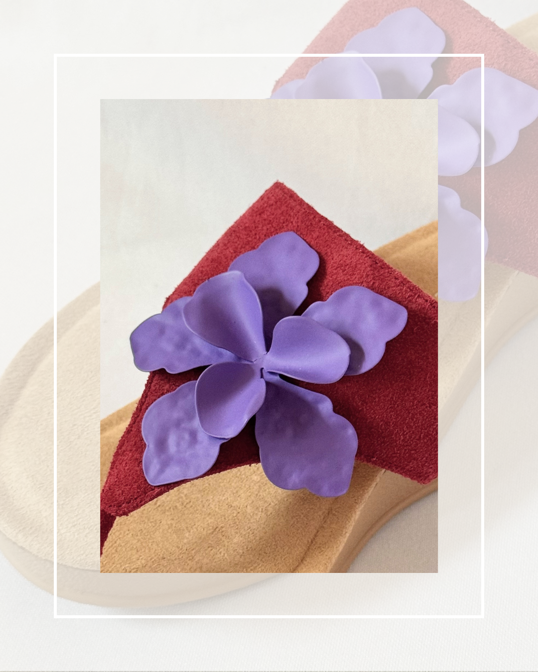 Clip On Metal Scalloped Frangipani 4 Colours