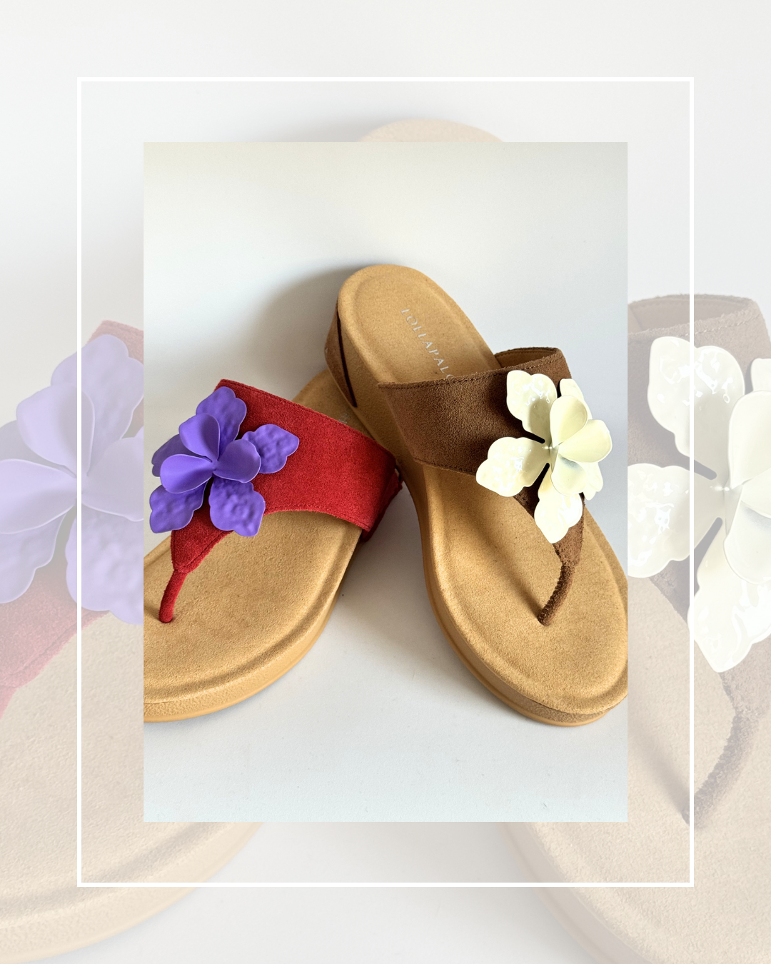 Clip On Metal Scalloped Frangipani 4 Colours