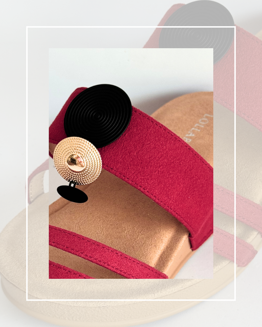 Clip On Black and Gold Circles