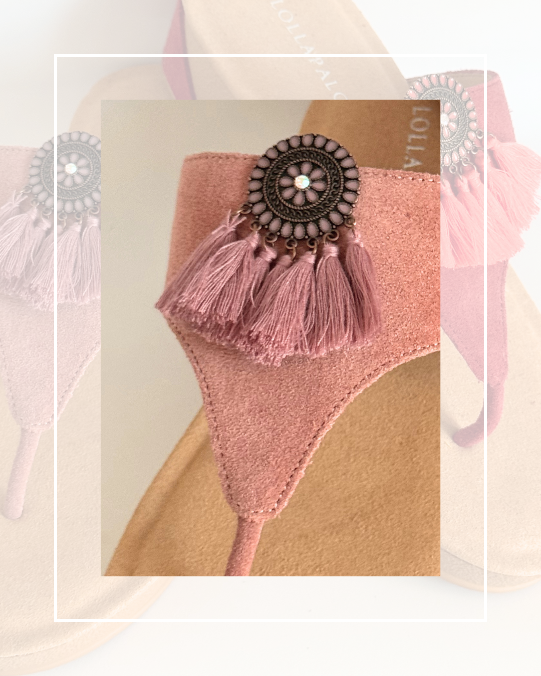 Clip On Boho Style Coins with 6 Fringe Tassels 8 Colours