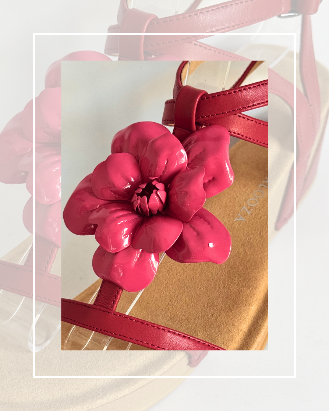 Clip On Pink Metal Peony