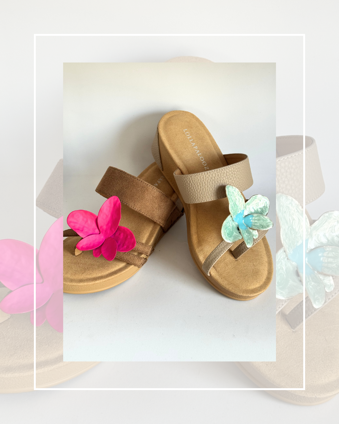 Clip On Metal Butterfly Orchid 3 Colours