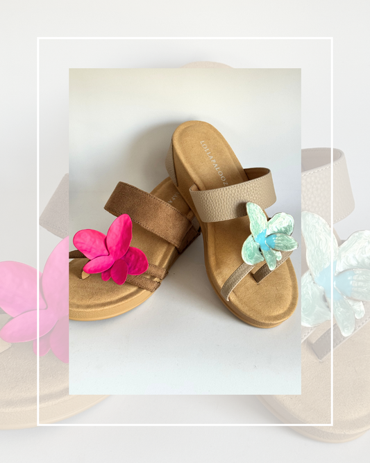Clip On Metal Butterfly Orchid 3 Colours