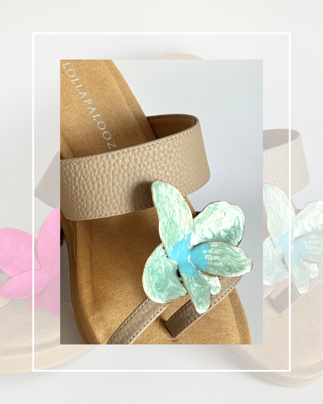 Clip On Metal Butterfly Orchid 3 Colours