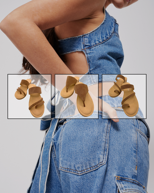 Estepona Wedge Tan Suede