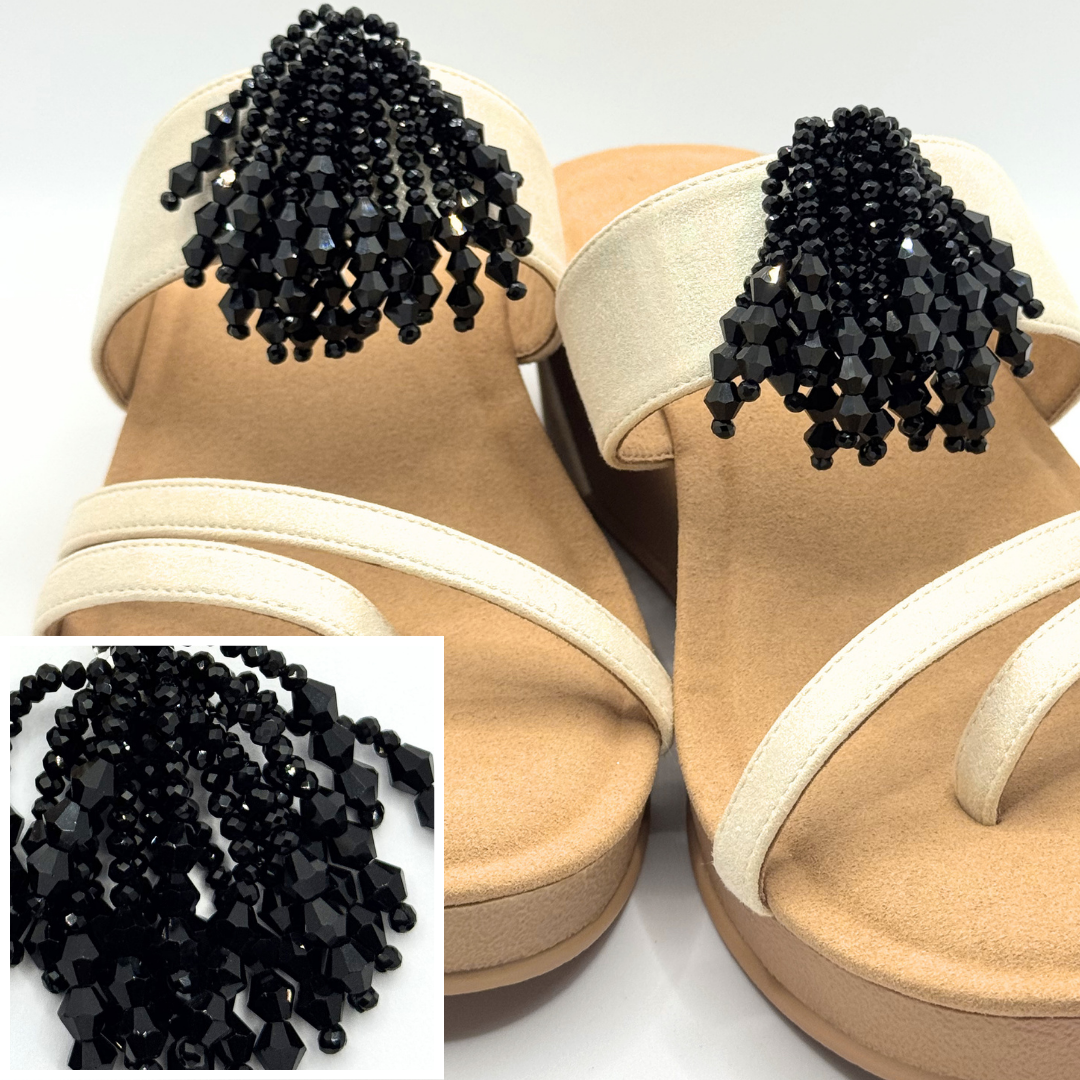 Clip On Tassle Beads 3 Colours