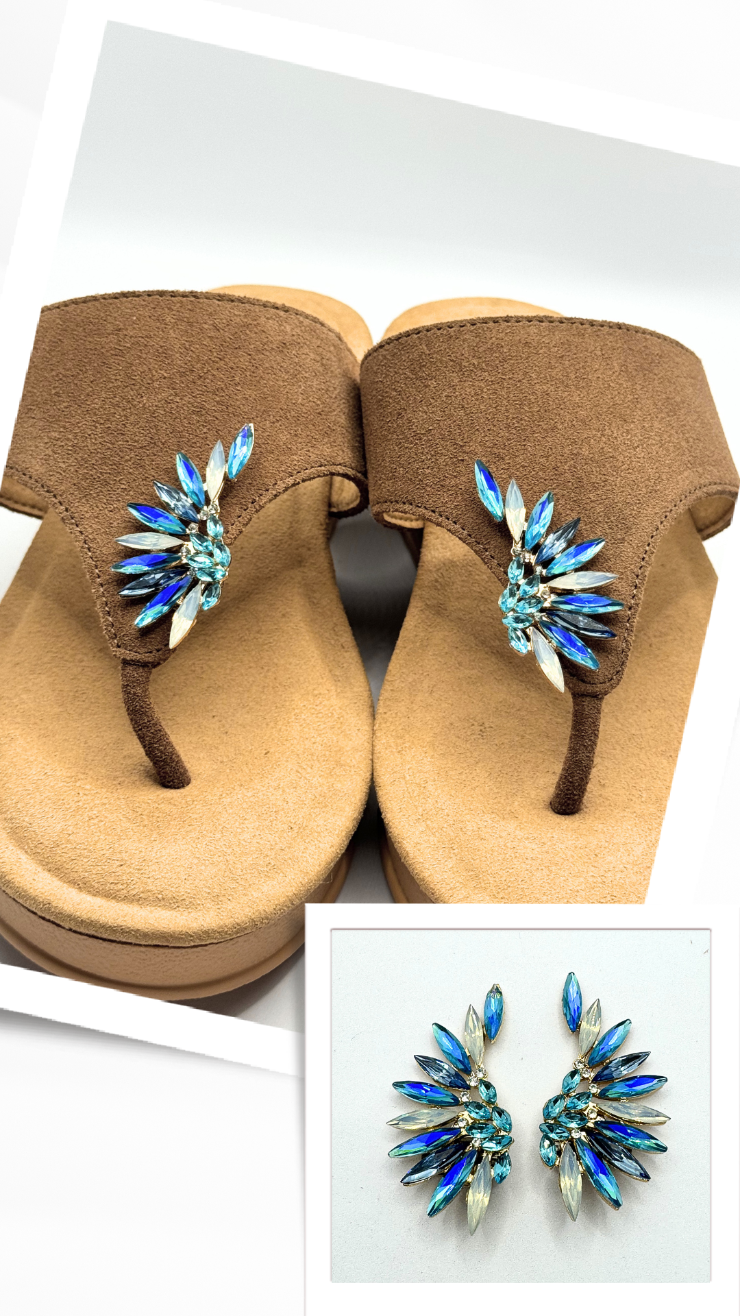 Clip On Gem Angel Wings
