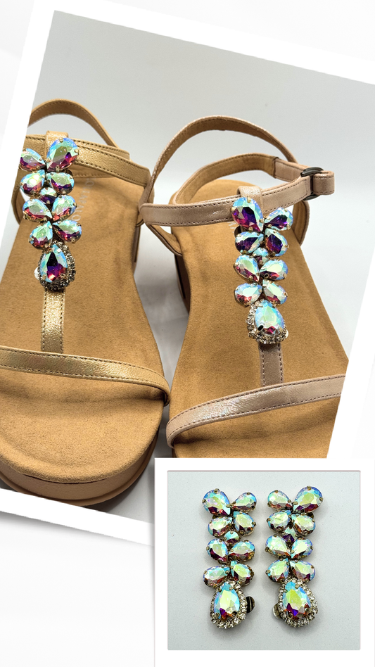 Clip On Gem Drops in Various Colours