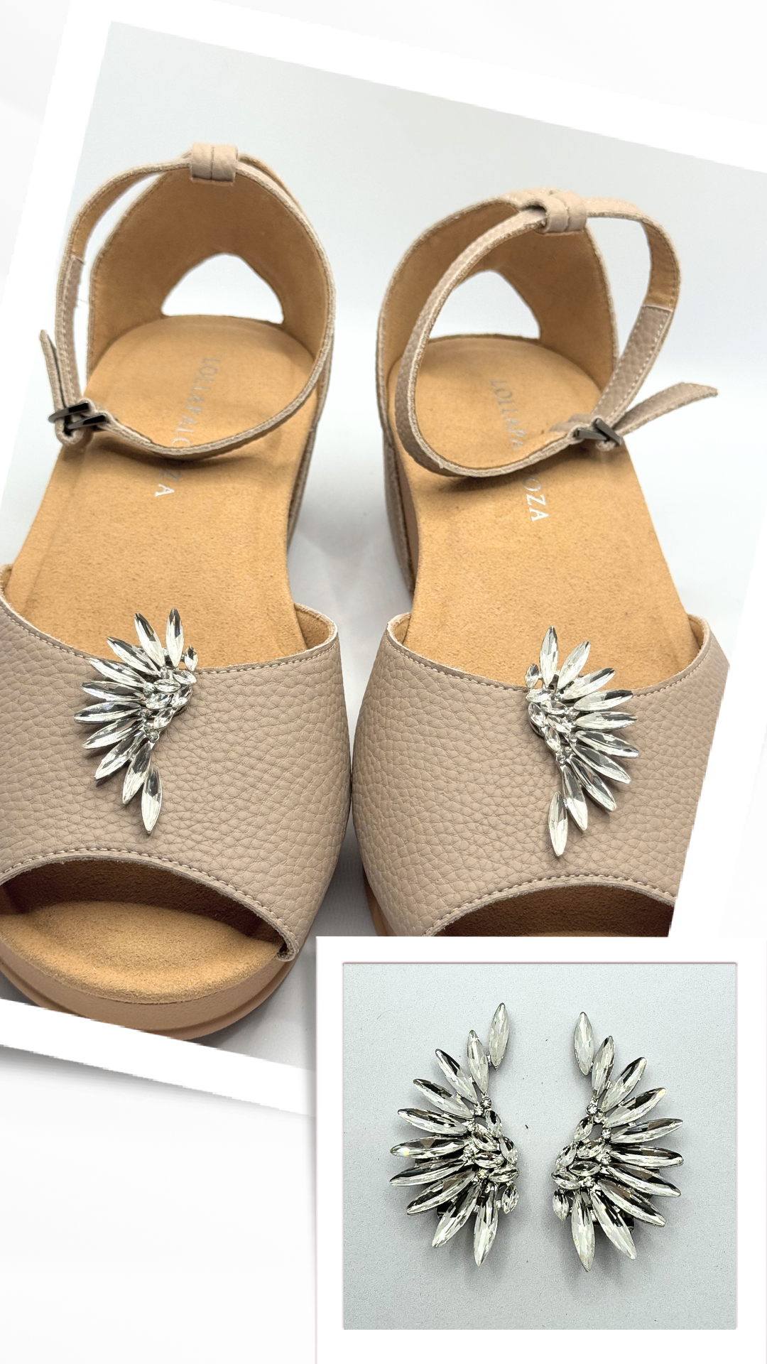 Clip On Gem Angel Wings