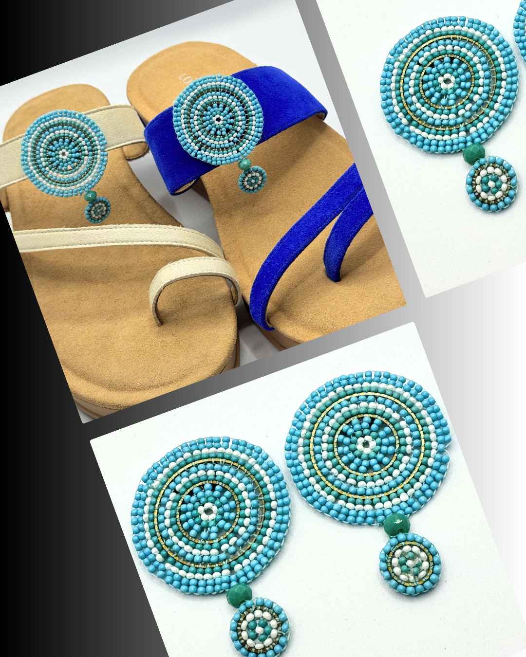 Clip On Disc Beads in 4 Colours
