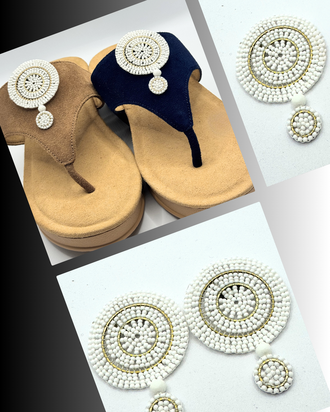 Clip On Disc Beads in 4 Colours