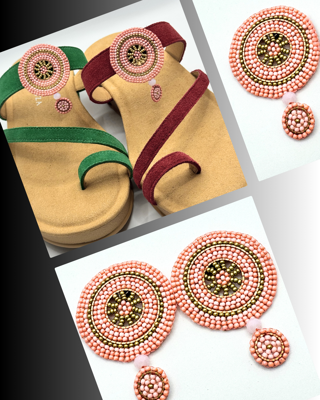 Clip On Disc Beads in 4 Colours